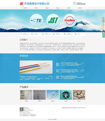 嘉德電子-設計網站案例展示